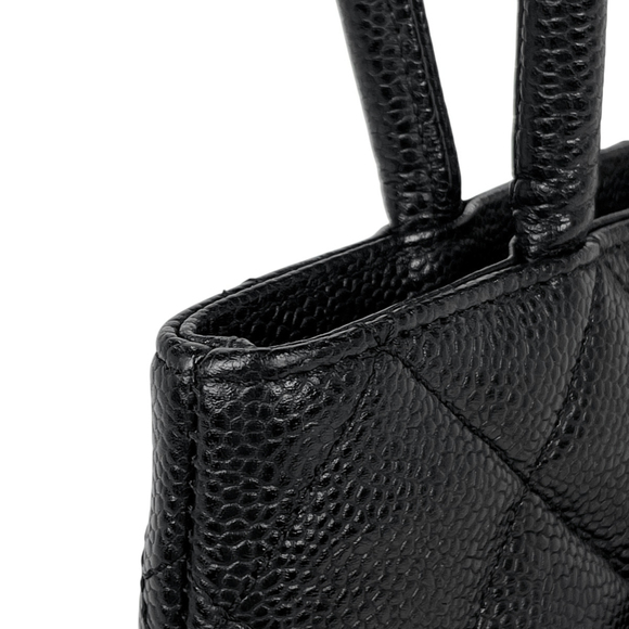 CHANEL Reissue Tote Handbag with Coco Mark, Caviar Skin, Black, A01804, Women's - Picture 7 of 12
